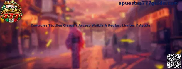 Controles Táctiles Claros Y Acceso Visible A Reglas, Límites Y Ayuda