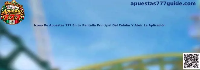 Referencia visual del icono de Apuestas 777 en la pantalla principal de un teléfono celular