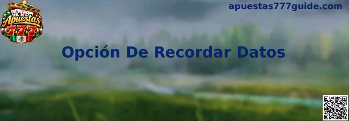 Opción De Recordar Datos en un formulario de acceso